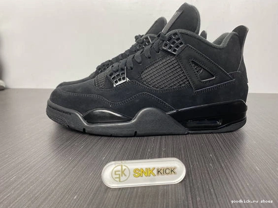Black MoistureWicking Cat 3854 Jordan Retro 4 CU1110- 1013